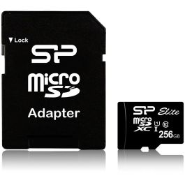 Silicon Power Tarjeta Micro SD 256GB UHS-I Elite/Clase 10 con Adaptador