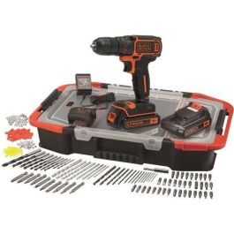 BLACK & DECKER Taladro inalámbrico de litio de 18 V - 2 baterías - 160 caja de accesorios -BDCDC18BAST-QW Precio: 133.50000059. SKU: B1HBJARXJG