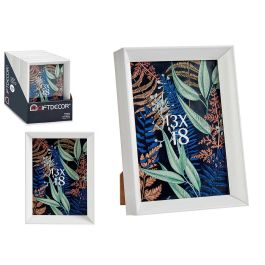 Portafoto plástico moldura blanco 13x18 cm Giftdecor - Incluye gancho para colgar (24 Unidades) Precio: 51.49999943. SKU: S3608622