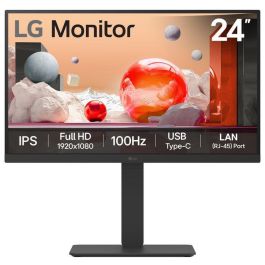 LG 24BA750-B Monitor Profesional 23.8" Full HD IPS 100Hz USB-C 65W Ergonomico Altavoces Negro