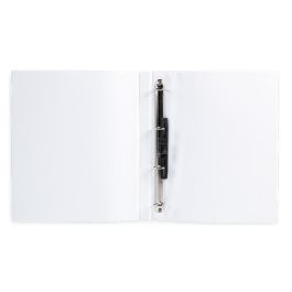 Carpeta Canguro 4 Anillas Mixtas 16 mm Liderpapel A4 Plastico Blanca