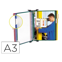 Tarifold Portacatalogos de Pared Metal con 10 Fundas A3 PVC con Pivotes Metálicos Marco Colores Surtidos 32x510x355 mm Precio: 74.78999957. SKU: B13WTGC69V