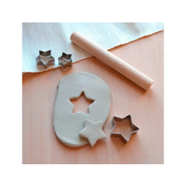 Sio-2 Cortadores Metálicos SIO-2® para Cerámica y Arcilla, Set de 3 Piezas, Herramientas de Modelado y Manualidades