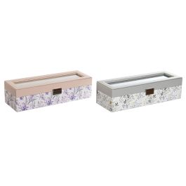 Relojero Tradicional DKD Home Decor Lila Rosa Palo 11 x 9 x 33 cm (2 Unidades) Precio: 44.5000006. SKU: B15T2EA4MF