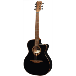 LAG Guitarra Acústica Auditorium Cutaway Tramontane 118 A/E Electroacústica Negra