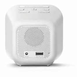 Philips TAR4406/12 Reloj Despertador Digital Blanco con Radio FM Integrada, Carga USB y Pantalla LED Philips TAR4406/12 Reloj Despertador Digital Blanco con Radio FM Integrada, Carga USB y Pantalla LED