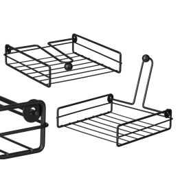 Servilletero Kinvara Acero Negro 19x5x19 cm (12 Unidades) Precio: 29.49999965. SKU: B16FMZWR3V
