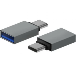 AISENS A108-0718 Mini Adaptador Aluminio USB 3.2 Gen1 5Gbps USB-C Macho a USB-A Hembra Gris Precio: 1.5900005. SKU: B16CWFVVTK