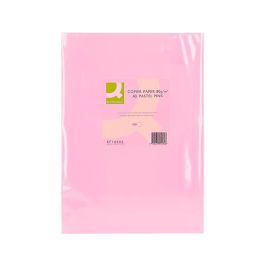 Papel Color Q-Connect Din A3 80 gr Rosa Paquete De 500 Hojas