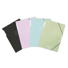 Pardo Carpeta con gomas 3 solapas DIN A4, cartón pastel brillante, expositor de 24 unidades colores surtidos Precio: 67.50000004. SKU: B1JJM7CGT6