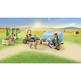 Playmobil Tractor con Tráiler y Cisterna Country 71442