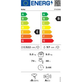 Lavadora - Secadora Balay 3TW094B 1400 rpm 5 kg 9 kg Lavadora - Secadora Balay 3TW094B 1400 rpm 5 kg 9 kg