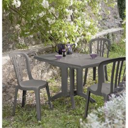 Grosfillex GRO3100038155639 Mesa Plegable Vega de Resina en color Lino, 118x77 cm, capacidad para 4 plazas Grosfillex GRO3100038155639 Mesa Plegable Vega de Resina en color Lino, 118x77 cm, capacidad para 4 plazas