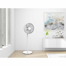 Oceanic OCEAVP50W1 Ventilador de pie 50W Ø 40cm 3 velocidades Oscilante Inclinable Blanco