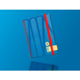 Agenda Espiral Antartik Bold A6 2025 Semana Vista Color Azul Papel 80 gr