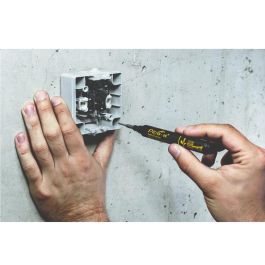 Marcador permanente de tinta para agujeros profundos, negro Marcador permanente de tinta para agujeros profundos, negro