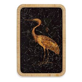 Arte Regal Lienzo Garza Izquierd 60x40 cm en Terciopelo (6 Unidades)