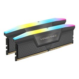 Corsair Kit de Memoria Vengeance RGB 64GB (2x32GB) DDR5 6000MHz CL30 Negro - CMH64GX5M2B6000C30 Precio: 1290.78999995. SKU: B1DVQ98M6K