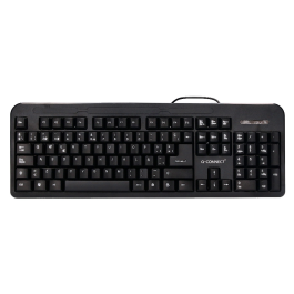 Q-connect Teclado Negro con Cable 1,5 m Compatible Windows Precio: 9.89000034. SKU: B1JR4THP56