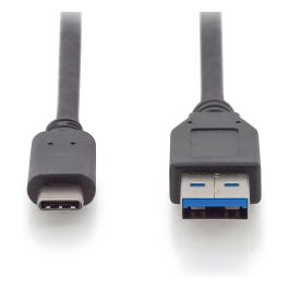 Digitus Cable USB-A a USB-C 3.2 Gen 2, 10 Gbit/s, 1m, Negro, Plug and Play