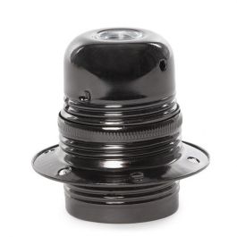 SKD-L002 Portalámpara E27 Cobre Negro con Interior PC Estilo Retro Vintage