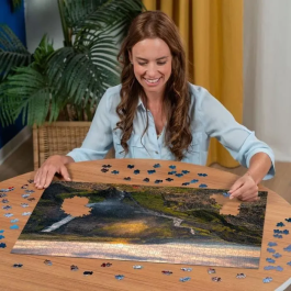 Ravensburger 12000110 Puzzle La Cascada de Háifoss Islandia 1000 Piezas para Adultos y Niños a partir de 14 años Calidad Premium