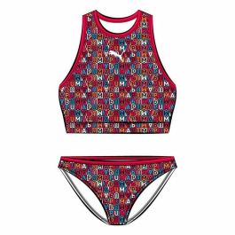 Bikini-Braga Para Niñas Puma Printed Set Rojo