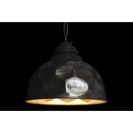 DKD Home Decor Lámpara Techo Loft Metal Dorado E27 50W 39x39x34 cm - Diseño Industrial para Interior con LED Compatible