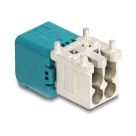 DeLOCK Conector Mini FAKRA Z A-Tipo, PCB, Cuádruple, Acodado, 50 Ω, Color Aguamarina/Blanco, Referencia: DELOCK Mini FAKRA Z Stecker quad gewinkelt A-Typ PCB Precio: 37.50000056. SKU: B1FLLJXCN3