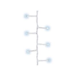 Lumineo Guirnalda LED Compact 500 LEDs Parpadeante Exterior Blanco Frío Cable Blanco 16m IP44 con Temporizador