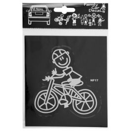 Abc Adhesivo Familia Hombre Bici ADH06679 para Coche