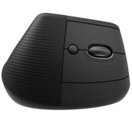 Logitech 910-006473 Lift Ratón Ergonómico Vertical Óptico RF Wireless + Bluetooth 4000 DPI Clics Silenciosos Grafito