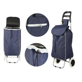 Carro de Compra Azul Kinvara 36x100x25 cm - Tela, Metal, Plástico (10 Unidades) Precio: 134.78999974. SKU: B18LD4XFK4