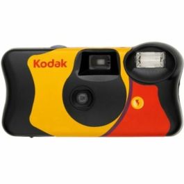 Kodak FunSaver Cámara Desechable 39 Exposiciones con Flash Incorporado, Película 800 ISO, Gran Angular 24mm, Amarilla y Roja