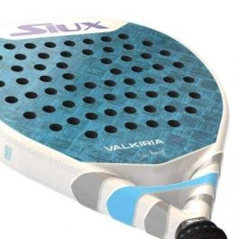 Siux Valkiria Pro 2025 Pala de Padel Sofia Araujo Blanco y Azul Polivalente Mujer 24K