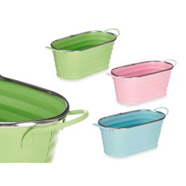 Macetero Ovalado Ibergarden Metal 27x9x11 cm - Azul, Rosa o Verde (24 Unidades) Precio: 43.49999973. SKU: B14SWYFAA4