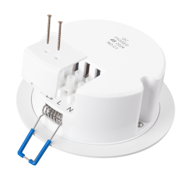 Luz de Emergencia LED Empotrable/Superficie 180LM Permanente/No Permanente 5000K Circular Ø115mm IP20 2.5W 3h Autonomía L118MN