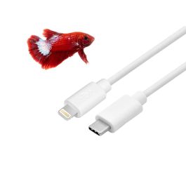 Cable USB-C a Lightning CoolBox COO-CAB-UCLI 1 m Blanco Cable USB-C a Lightning CoolBox COO-CAB-UCLI 1 m Blanco