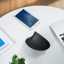 Anker Ratón Ergonómico Vertical Inalámbrico 2.4G con Nano USB y Botones Adelante/Atrás (No incluye pilas AAA)