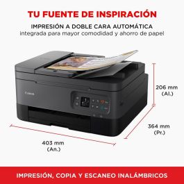 Canon PIXMA TS7450i Multifunción Inyección Color WiFi Dúplex ADF Negro - Impresora, Copia, Escáner 5449C006