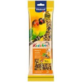 Vitakraft Barritas para Agapornis con Miel y Semillas, Pack de 5 Unidades (2 Barritas cada una)