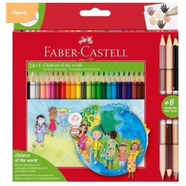 Faber Castell Estuche 24+3 Lápices De Colores Grip Niños Del Mundo Surtidos + 6 Tonos Piel Bicolor Surtidos Precio: 5.68999959. SKU: B1ELZ2FC5P
