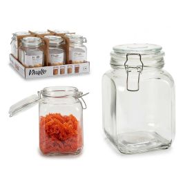Bote Cristal Cuadrado 1,2L Cierre Hermetic Vivalto 11X17CM (24 Unidades) Precio: 59.50000034. SKU: B14FPHFJ6N