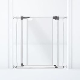 Puerta de seguridad con panel transparente DREAMBABY - Función de retención - Parte inferior anticaída - Blanca Puerta de seguridad con panel transparente DREAMBABY - Función de retención - Parte inferior anticaída - Blanca