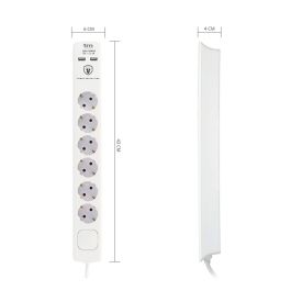 Regleta Enchufes 6 Tomas con Interruptor TM Electron TMUAD306