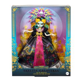 Monster High Jdr63 Muñeca Skelita Día de Muertos con Atuendo Inspirado en el Simbolismo Azteca para +6 Años