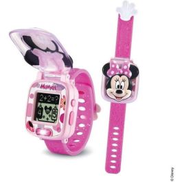 Vtech Minnie - Reloj de juego interactivo parlante con pantalla animada para aprender con Mickey y sus amigos