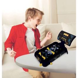 Lexibook Máquina de Pinball Electrónica Batman con Luz y Sonido, Pantalla LCD, 4 Flippers y 5 Obstáculos Iluminados para Niños +5 Años