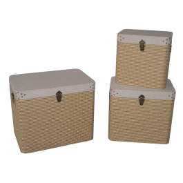 DKD Home Decor Baúl Tradicional Beige Natural 40 x 50 x 60 cm Set de 3. Baúles de Madera y Poliéster Decorativos Precio: 228.99483772. SKU: B1ELXLD4ZW