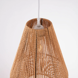 Lámpara Colgante Cuerda Evansville Natural Interior [SKD-P80029]